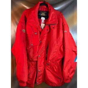 Vintage Descente red ski parka.‎ 50” chest.